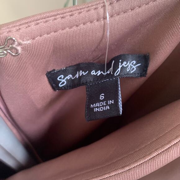 Sam And Jess Floral Applique Sleeveless Evening Gown - ACORN CHESTNUT Size 6 - Picture 12 of 15